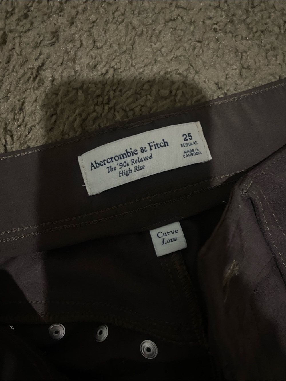 Abercrombie & Fitch Women’s High-Rise Suede Pants— Dark Brown - Picture 7 of 7
